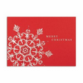 Snowflake Expression Greeting Card - Silver Lined White Fastick Envelope